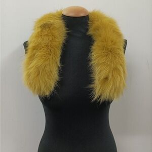 Fox Fur Hood Trim Sew-On Fur Collar Scarf